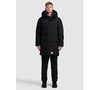 Steppmantel KHUJO "STANK2", Herren, Gr. M, schwarz, 100% Polyester, unifarben, regular fit, eingesetzt gerader Abschluss, Mäntel Steppmantel (82254661-M) schwarz