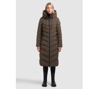 Steppmantel KHUJO "STOANE2", Damen, Gr. XL, dull grün, 100% Polyester, unifarben, eingesetzt elastischer Bund mit Windstopper, Mäntel Steppmantel (52494046-XL) dull grün