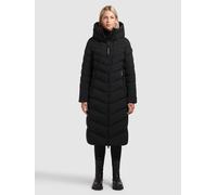 Steppmantel KHUJO "STOANE2", Damen, Gr. XXL, schwarz, 100% Polyester, unifarben, regular fit, eingesetzt elastischer Bund mit Windstopper, Mäntel Steppmantel (97919826-XXL) schwarz