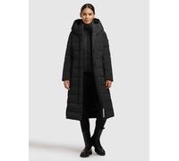 Steppmantel KHUJO "TAMKE 2IN1 (EINSATZ HERAUSNEHMBAR)", Damen, Gr. L, schwarz, 100% Polyester, unifarben, regular fit, eingesetzt elastischer Bund mit Windstopper, Mäntel Steppmantel (73452133-L) schw