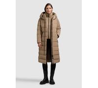 Steppmantel KHUJO "TAMKE 2IN1 (EINSATZ HERAUSNEHMBAR)", Damen, Gr. S, cookie beige, 100% Polyester, unifarben, regular fit, eingesetzt elastischer Bund mit Windstopper, Mäntel Steppmantel (41927744-S)