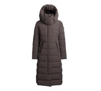 Steppmantel KHUJO "TAMKE 2IN1 (EINSATZ HERAUSNEHMBAR)", Damen, Gr. XS, graphite, grau, 100% Polyester, unifarben, regular fit, eingesetzt elastischer Bund mit Windstopper, Mäntel Steppmantel (48629754