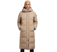 Steppmantel KHUJO "TIONE", Damen, Gr. M (38), beige (sesame beige), Steppware, Obermaterial: 100% Polyester. Futter: 100% Polyamid. Füllung: 100% Polyester, unifarben, knielang, Mäntel Steppmantel, Wä