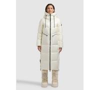 Steppmantel KHUJO "TONIA", Damen, Gr. S, luna weiß, 100% Nylon, unifarben, eingesetzt elastischer Bund mit Windstopper, Mäntel Steppmantel (62304060-S) luna weiß