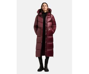 Steppmantel KHUJO "Tonia", Damen, Gr. XXL (44), rot, Obermaterial: 100% Nylon. Innenfutter: 100% Nylon. Wattierung: 100% Polyester, Basic, gerade wadenlang, hoch geschlossener Ausschnitt, Ärmel ohne Ä