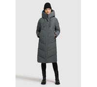 Steppmantel KHUJO "TRUDIE", Damen, Gr. XS, foam grün, 100% Polyester, unifarben, eingesetzt elastischer Bund mit Windstopper, Mäntel Steppmantel (51900750-XS) foam grün