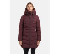 Steppmantel KHUJO "Tuhani5", Damen, Gr. L (40), bordeaux, Obermaterial: 100% Polyester; Innenfutter: 100% Nylon; Wattierung: 100% Polyester, tailliert ca. Mitte Oberschenkel, hoch geschlossener Aussch