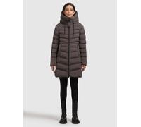 Steppmantel KHUJO "TUHANI5", Damen, Gr. L, graphite grau, 100% Polyester, unifarben, eingesetzt elastischer Bund mit Windstopper, Mäntel Steppmantel, Topseller (60179052-L) graphite grau