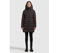 Steppmantel KHUJO "TUHANI5", Damen, Gr. XL, moody plum, 100% Polyester, unifarben, eingesetzt elastischer Bund mit Windstopper, Mäntel Steppmantel, Topseller (26139143-XL) moody plum