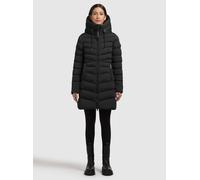 Steppmantel KHUJO "TUHANI5", Damen, Gr. XL (42), schwarz, Steppware, Obermaterial: 100% Polyester. Futter: 100% Nylon. Wattierung: 100% Polyester, unifarben, hüftbedeckend, elastischer Bund, Mäntel, m