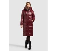 Steppmantel KHUJO "WILLA", Damen, Gr. L, mahagoni rot, 100% Nylon, unifarben, regular fit, eingesetzt elastischer Bund mit Windstopper, Mäntel Steppmantel (29414121-L) mahagoni rot