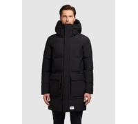 Steppmantel KHUJO "WINER3", Herren, Gr. M, schwarz, 100% Polyester, unifarben, eingesetzt gerader Abschluss mit innenliegendem Gummizug, Mäntel (60892333-M) schwarz