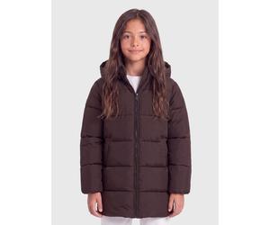 Steppmantel KIDS ONLY "KOGJUTA PUFFER COAT OTW NOOS", Mädchen, Gr. 134, braun (chocolate torte), Web, Obermaterial: 100% Polyester, unifarben, Basic kniefrei, Mäntel Steppmantel, Kunstfaser (54256102-