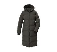 Steppmantel KILLTEC "KOW 260 WMN QLTD CT", Damen, Gr. 40, stein, Obermaterial: 100% Polyester;Futter: 100% Polyester;Füllung: 100% Polyester, Mäntel Steppmantel, Wasserabweisend, winddicht, 2-Wege-Rei