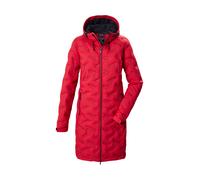 Steppmantel KILLTEC "KOW 54 WMN QLTD PRK", Damen, Gr. 40, rot (dunkelrot), Oberseite: 100% Polyester.Rückseite: 100% Polyester.Füllung: 100% Polyester, Mäntel Steppmantel, Winddichter Steppparka, wass
