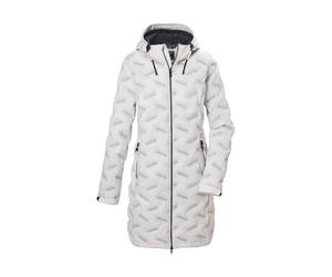 Steppmantel KILLTEC "KOW 54 WMN QLTD PRK", Damen, Gr. 40, weiß (sand), Oberseite: 100% Polyester.Rückseite: 100% Polyester.Füllung: 100% Polyester, Mäntel Steppmantel, Winddichter Steppparka, wasserab