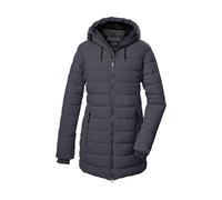 Steppmantel KILLTEC "KOW 55 WMN QLTD PRK", Damen, Gr. 46, silberfarben, Obermaterial: 100% Polyester.Futter: 100% Polyester.Füllung: 100% Polyester, Mäntel Steppmantel, Wasserabweisender, winddichter