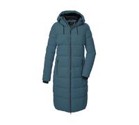 Steppmantel KILLTEC "KOW 56 WMN QLTD CT", Damen, Gr. 44, blau (hellpetrol), Obermaterial: 100% Polyester.Futter: 100% Polyester.Füllung: 100% Polyester, Mäntel Steppmantel, Winddichter, wasserabweisen