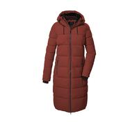 Steppmantel KILLTEC "KOW 56 WMN QLTD CT", Damen, Gr. 46, braun (kastanie), Obermaterial: 100% Polyester.Futter: 100% Polyester.Füllung: 100% Polyester, Mäntel Steppmantel, Winddichter, wasserabweisend