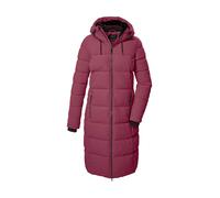 Steppmantel KILLTEC "KOW 56 WMN QLTD CT", Damen, Gr. 46, rot (pflaume), Obermaterial: 100% Polyester.Futter: 100% Polyester.Füllung: 100% Polyester, Mäntel Steppmantel, Winddichter, wasserabweisender
