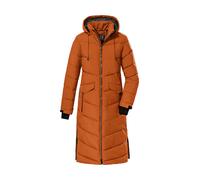 Steppmantel KILLTEC "KOW 62 WMN QLTD CT", Damen, Gr. 46, gelb (curry), Oberstoff: 100% Polyester, Futter: 100% Polyester, Wattierung: 100% Polyester (recycelt), Mäntel Steppmantel, Wasser- und windabw