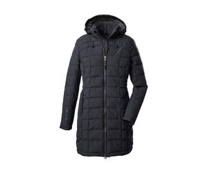 Steppmantel KILLTEC "Skane WMN Quilted PRK", Damen, Gr. 48, schwarz, Oberstoff: 100% Polyester, Futter: 100% Polyester, Wattierung: 100% Polyester, Mäntel Steppmantel, Moderner Parka von killtec: warm