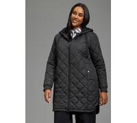 Steppmantel LAURA SCOTT CURVE "Große Größen", Damen, Gr. 48, schwarz, Web, Obermaterial: 100% Polyester. Futter: 100% Polyester. Wattierung: 100% Polyester, unifarben, figurumspielend Po-bedeckend, Ri