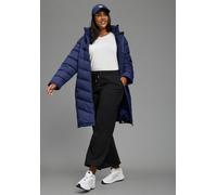Steppmantel LAURA SCOTT CURVE "Große Größen", Damen, Gr. 52, blau (marine), Web, Obermaterial: 100% Polyester. Futter: 100% Polyester. Wattierung: 100% Polyester, unifarben, figurumspielend knielang, 
