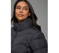 Steppmantel LAURA SCOTT CURVE "Große Größen", Damen, Gr. 56, schwarz, Web, Obermaterial: 100% Polyester. Futter: 100% Polyester. Wattierung: 100% Polyester, unifarben, figurumspielend knielang, Mäntel