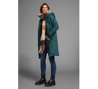 Steppmantel LAURA SCOTT, Damen, Gr. 46, grün (dunkelgrün), Web, Obermaterial: 100% Polyester. Futter: 100% Polyester. Wattierung: 100% Polyester, unifarben, weit knielang, Rippstrickbündchen, Mäntel S