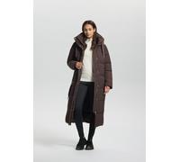 Steppmantel LUHTA "HEINIS", Damen, Gr. 42, schwarz braun, Obermaterial: 100% Polyester, Mäntel Steppmantel, wasserabweisend, winddicht, atmungsaktiv, sportlicher Stil (27465509-42) schwarz braun
