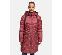 Steppmantel MANISA, Damen, Gr. 48, rot, Web, Obermaterial: 100% Polyamid. Futter: 100% Polyamid, unifarben, kniebedeckend, Rundhals, Mäntel Steppmantel, mit abnehmbarer Kapuze (35505425-48)