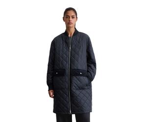 Steppmantel MARC O'POLO "aus recyceltem Polyester", Damen, Gr. 36, deep night blau, Obermaterial: 100% Polyester; Füllung: 100% Polyester; Futter: 100% Baumwolle, unifarben, regular fit, Rippbündchen,
