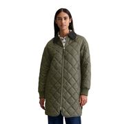 Steppmantel MARC O'POLO DENIM, Damen, Gr. L, grün (pineneedle), Web, Obermaterial: 100% Polyester, casual, relaxed fit, Langarm Rippstrickbündchen, Mäntel, relaxed fit, 2-Wege-Reißverschluss, Cord-Ken