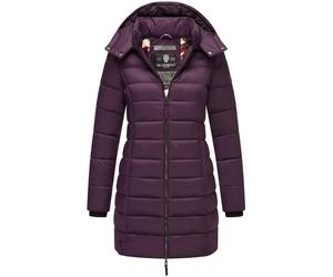 Steppmantel MARIKOO "Abendsternchen", Damen, Gr. M (38), lila (pflaume), Oberstoff: 100% Nylon, Futter: 100% Polyester, Wattierung: 100% Polyester, Ärmelfutter: 100% Polyester, figurbetont Po-bedecken