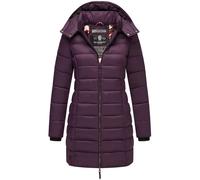 Steppmantel MARIKOO "Abendsternchen", Damen, Gr. S (36), lila (pflaume), Oberstoff: 100% Nylon, Futter: 100% Polyester, Wattierung: 100% Polyester, Ärmelfutter: 100% Polyester, figurbetont Po-bedecken