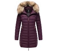 Steppmantel MARIKOO "Rose-Stepp", Damen, Gr. XL (42), grasgrün, Oberstoff: 100% Nylon, Futter: 100% Polyester, Wattierung: 100% Polyester, Ärmelfutter: 100% Polyester, Kunstpelz: 90% Polyacryl, 10% Po