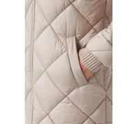 Steppmantel mit abnehmbarem Fellbesatz braun 34