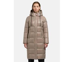 Steppmantel mit glänzendem Material "Shane2-YM" Champagne Beige XXL