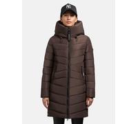 Steppmantel mit großer Kapuze "Pluz-YM" Dark Brown XL