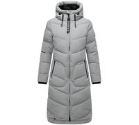 Winterjacke MARIKOO "Benikoo", Damen, Gr. M, grau, Obermaterial: 92% Nylon, 8% Elasthan; Futter: 100% Polyester; Wattierung: 100% Polyester; Ärmelfutter: 100% Polyester, Langarm, Jacken, langer Winter
