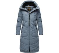 Winterjacke MARIKOO "Benikoo", Damen, Gr. S, blau (stormy blau), Obermaterial: 92% Nylon, 8% Elasthan; Futter: 100% Polyester; Wattierung: 100% Polyester; Ärmelfutter: 100% Polyester, Langarm, Jacken,