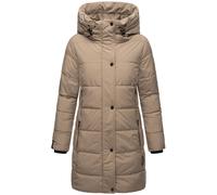 Winterjacke MARIKOO "Karumikoo XVI", Damen, Gr. L, grau (taupe grau), Obermaterial: 100% Polyester; Futter: 100% Polyester; Wattierung: 100% Polyester; Ärmelfutter: 100% Polyester, Jacken, mit großer 