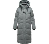 Steppmantel mit Kapuze "Kuschelmausi" Stormy Blue L