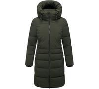 Steppmantel mit Kapuze "Mondnebel XIV" Dark Olive XL