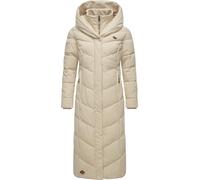 Steppmantel RAGWEAR "Natalka Extralong" Gr. 4XL (48), beige (ecru) Damen Mäntel (96730957-4XL) ecru