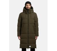 Steppmantel mit Kapuze "Rigo Matt-YM" Earth Green L