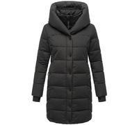 Steppmantel NAVAHOO "Knutschilein" Gr. L (40), schwarz Damen Mäntel Übergangsmäntel Stylischer Damenmantel mit abnehmbarem Fleece-Kragen (37659701-L)