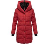 Steppmantel mit Kapuze und hohem Kragen "Knutschilein" Dark Red L