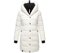 Steppmantel mit Kapuze und hohem Kragen "Knutschilein" Off White XXL